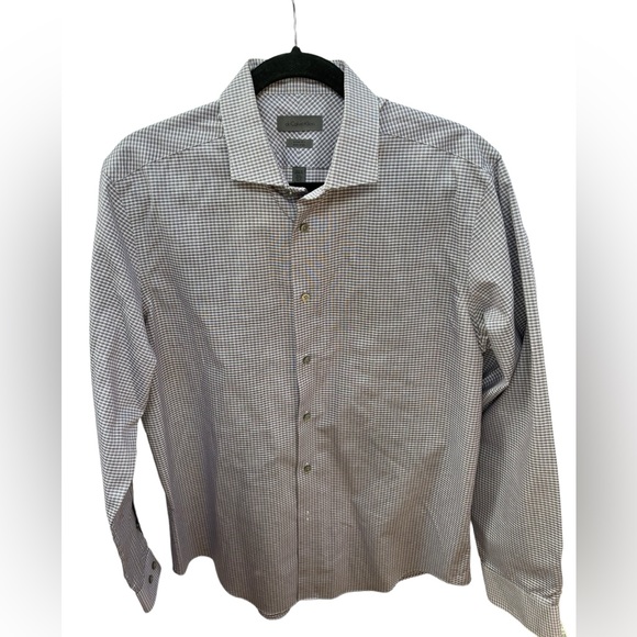Calvin Klein Men's Purple/Black/White Check
Slim Fit Button Up Shirt 16.5 /34-35 - Picture 1 of 10